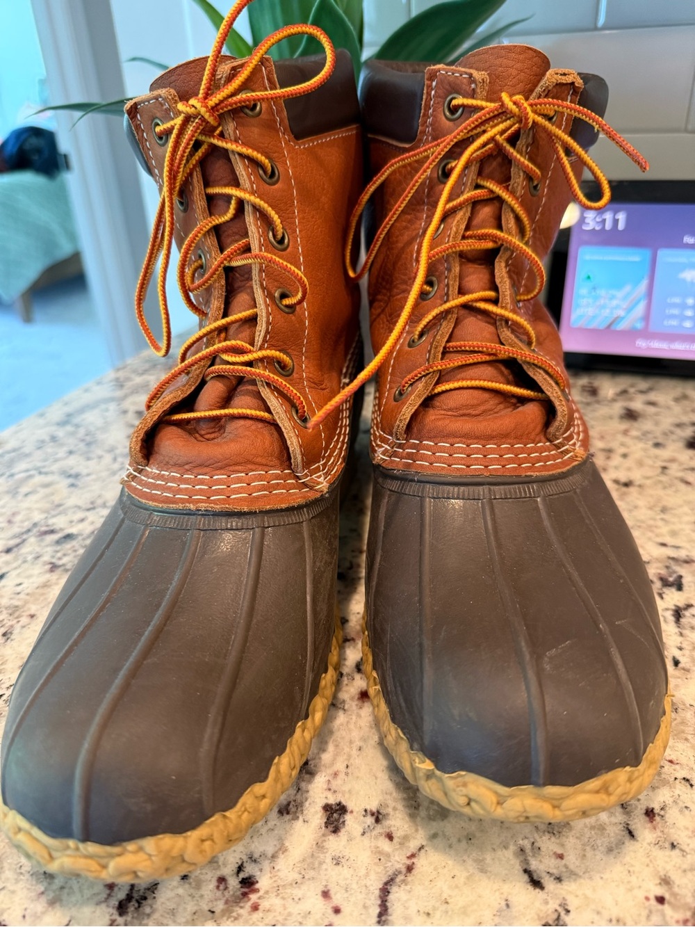 Vintage L.L.Bean Boots Men’s 11M Made in Maine USA Leather Duck Hunting Boots - Picture 3 of 14